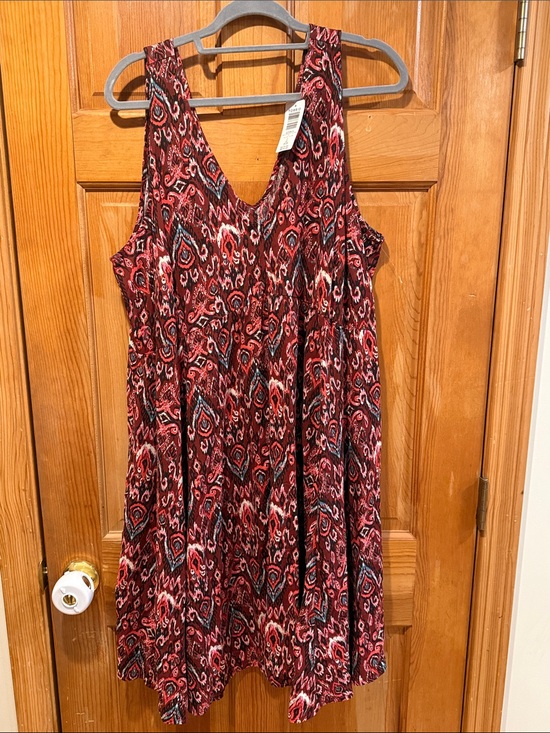 torrid Dresses & Skirts - NWT Torrid challis lkat vneck dress Size 2X. (18-20)